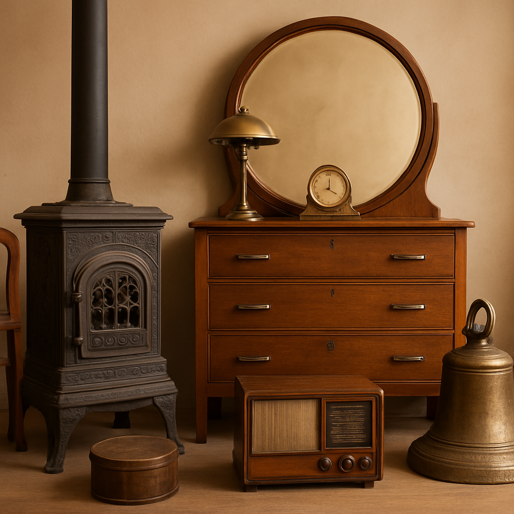 Antigüedades en venta: calor de hogar, estilo, colección y decoración