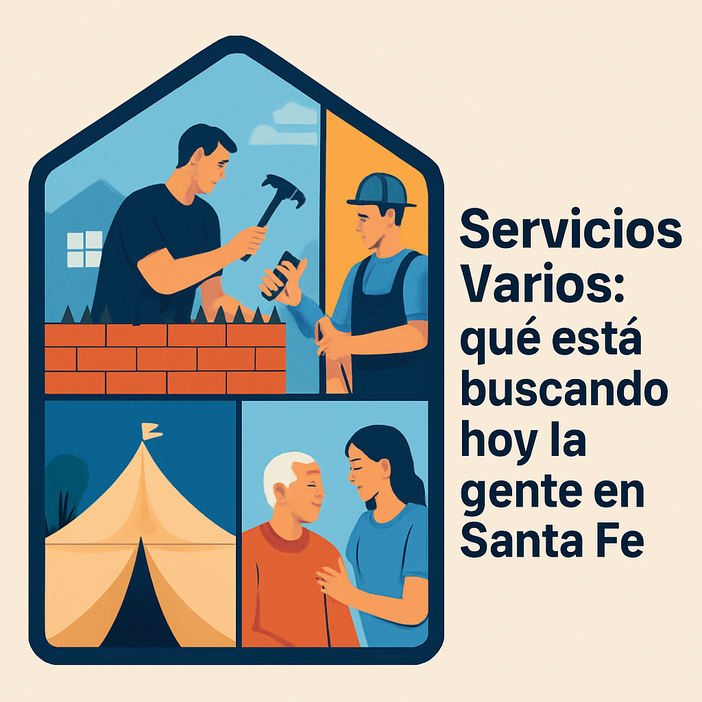 Qué buscan hoy los santafesinos en Servicios Varios